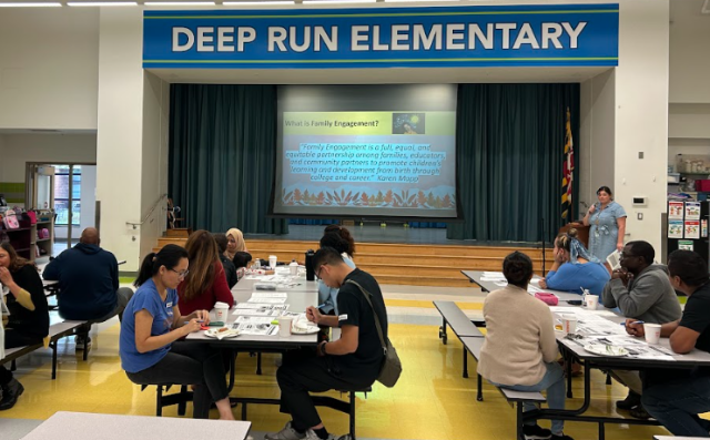 This is a picture of our Parent Connect sponsored by Title I in September.