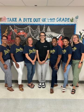 From left to right: Dani Harris, Kyle Smith, Kelly Granata, Dylan Si-Kaddour, Tawanna Curry, Stephanie Warner, and Darlene Thompson