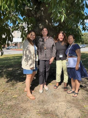 A picture of our Title I Team. From left to right: Kimberly Gregory, Rachel Williams, Glenna Deekle and Donna Yang