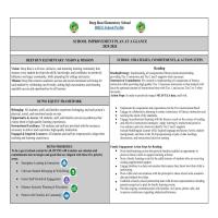 This is the first page of our School Improvement Plan